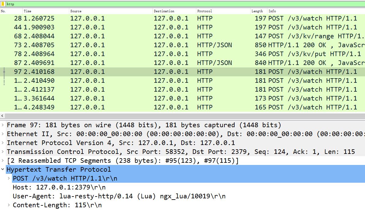 APISIX与etcd通过HTTP1通讯